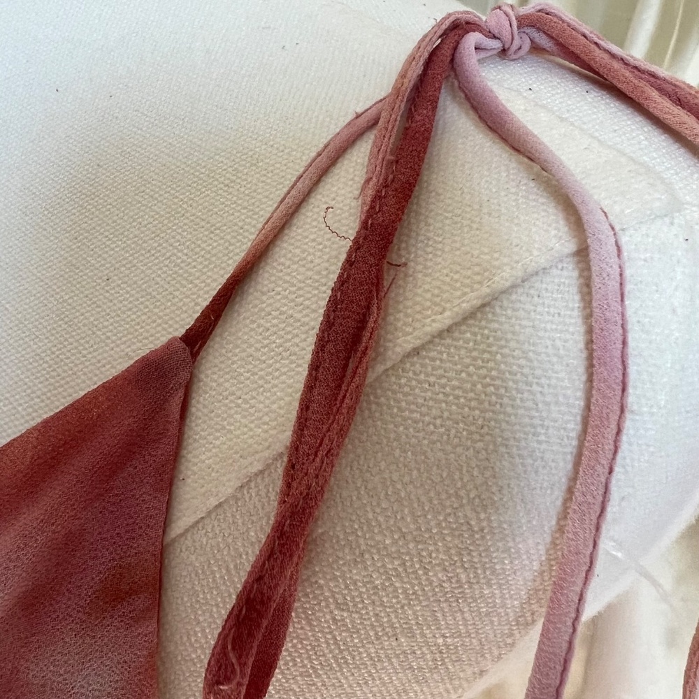 SOLD Rosewater Pink Tie Dye Patterned Dress - Picture 5 of 7